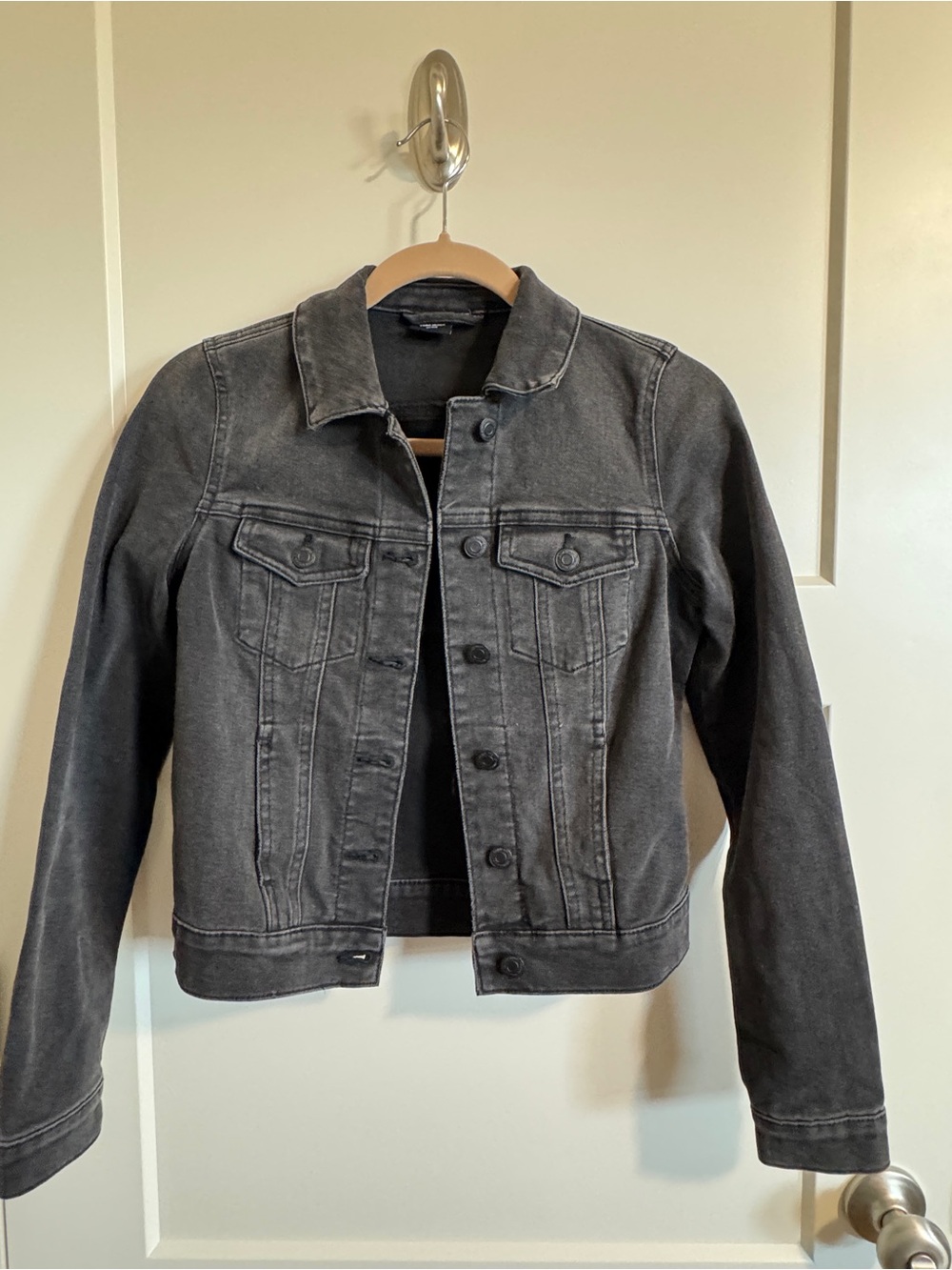 Vero Moda Washed Black Denim Jean Jacket